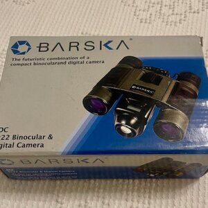 Rare Barska 8x22 Compact Binocular Digital Camera Combination - New in Box
